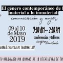 Conferencia: El género contemporáneo de lo material a lo inmaterial
