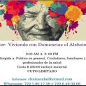 VIVIENDO CON DEMENCIAS EL ALZHEIMER